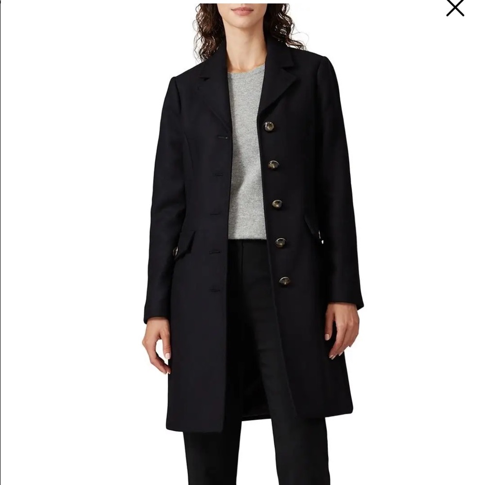 L.K. Bennett Eleanor Peacoat Size 10